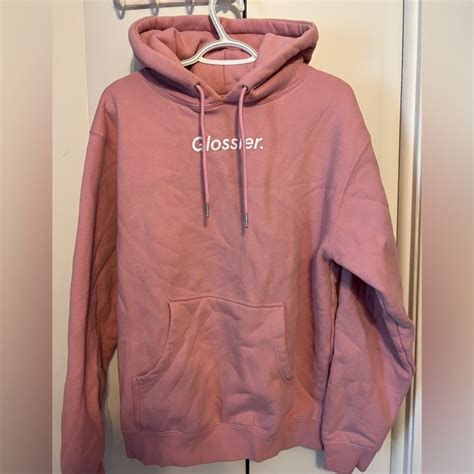 Original pink timothee chalamet glossier hoodie .